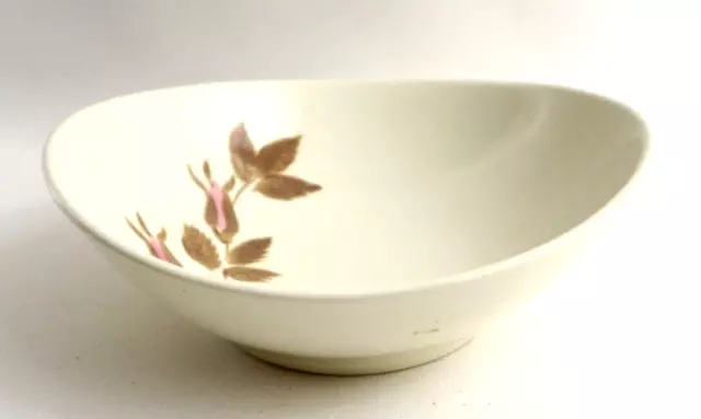 Vintage Red Wing Rose Pottery Bowl 6 1/2” Hand Painted Futura Line #338