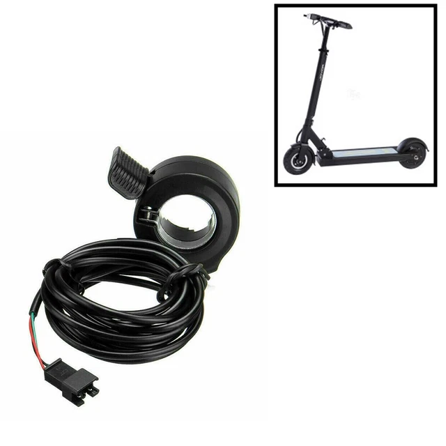 E-Bike Gashebel – Alu/PVC/ABS, 22 Mm Lenker, Mit 3-Gang + Fallvorwärts, Orange – Für E-Dreirad & E-Bike