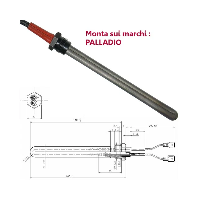 Resistenza Candeletta Stufa A Pellet - 280W (1023