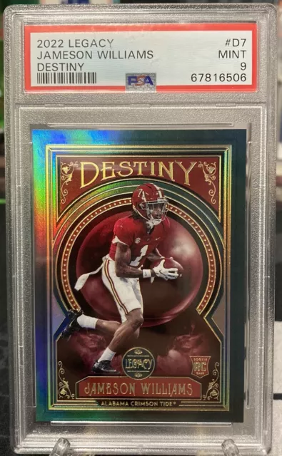 2022 Panini Legacy Destiny #D-7 Jameson Williams RC SSP Case Hit PSA 9 Detroit