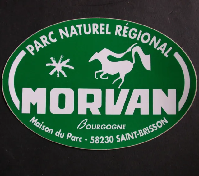 CHEVAL autocollant sticker PARC REGIONAL MORVAN BOURGOGNE MONT BEUVRAY BIBRACTE