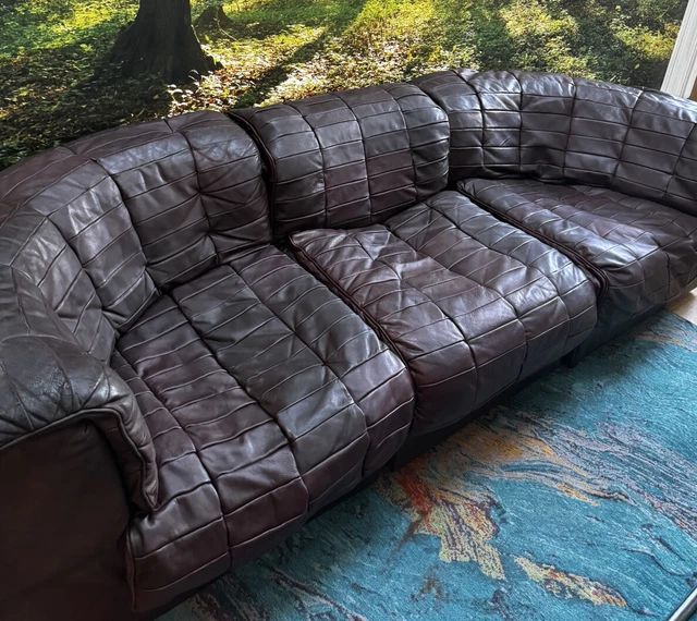 De Sede DS11 Modular Sofa 4 Pieces In Brown Leather