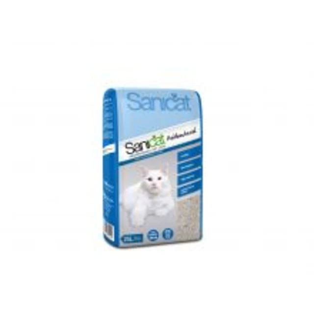 Basura antibacteriana + para gatos Sanicat dañada - 25 litros