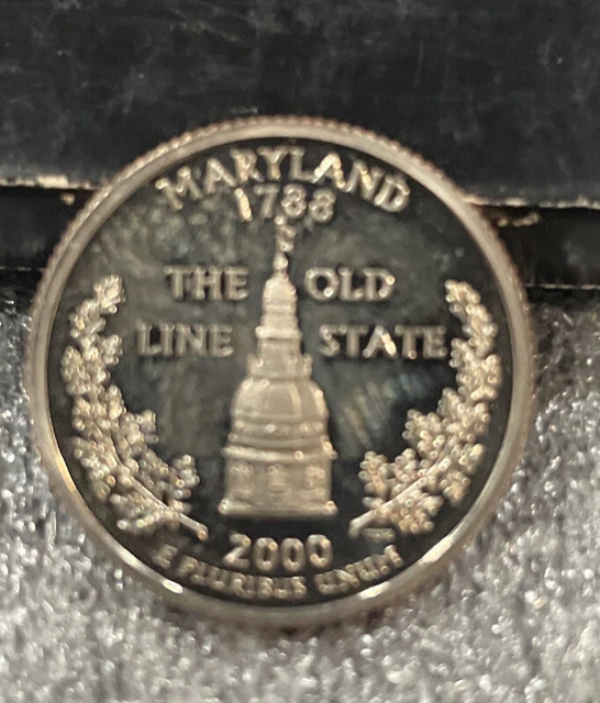 2000 S Gem Proof Maryland State Quarter With Ultra Cameo