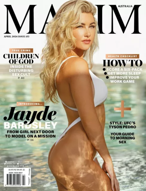 MAXIM Australia Magazine April 2024 Issue 153 Jayde Bardsley