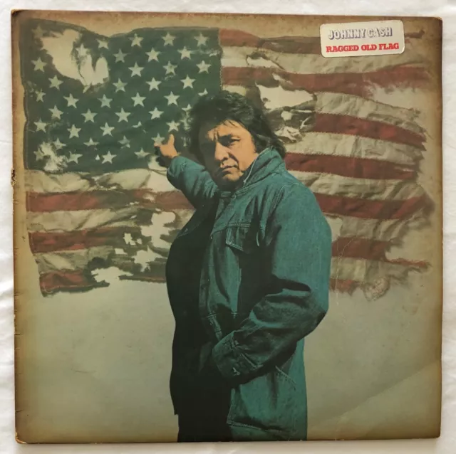JOHNNY CASH - ZERLUMPTE ALTE FLAGGE - Vinyl LP Album Southern Comfort CBS 1974 S80113