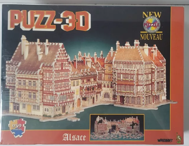 Wrebbit Puzz-3D Alsace Castle 959 Piece Foam 3D Puzzle New Sealed
