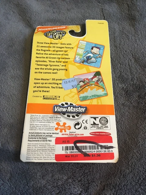 View Master Rugrats NEW 2005 VIEW Master Nickelodeon Rugrats All Grown Up 3D Reels Factory ...