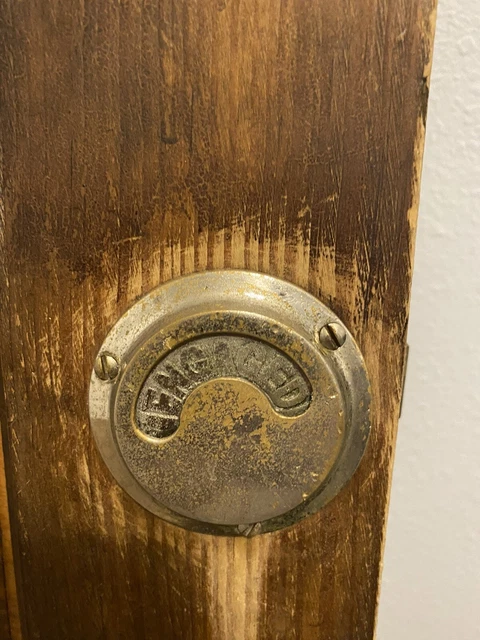 antique bathroom door