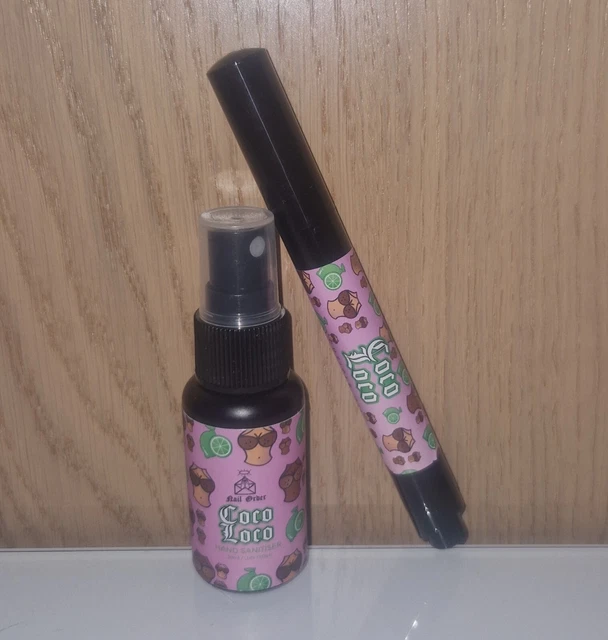 Olio per cuticole ordine unghie e spray santiser mano