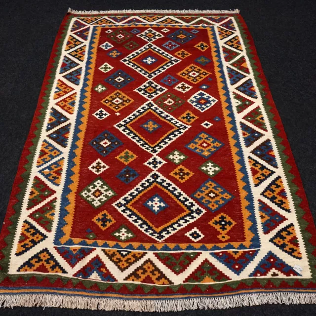 Oriente Alfombra Afschar 231 X 152CM Schiraz Kelim Kilim Persa Tejido a Mano