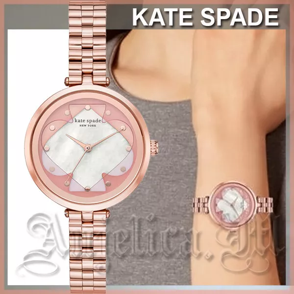 NWT kate spade holland three-hand rose gold-tone watch KSW1522