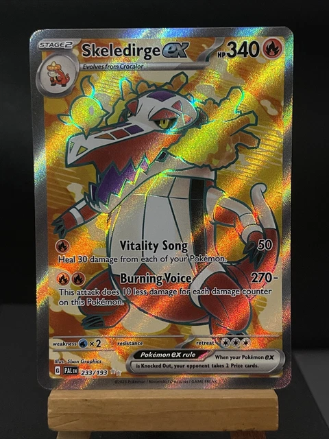 Pokemon Card Skeledirge ex 233/193 Paldea Evolved Ultra Rare Full Art Near Mint
