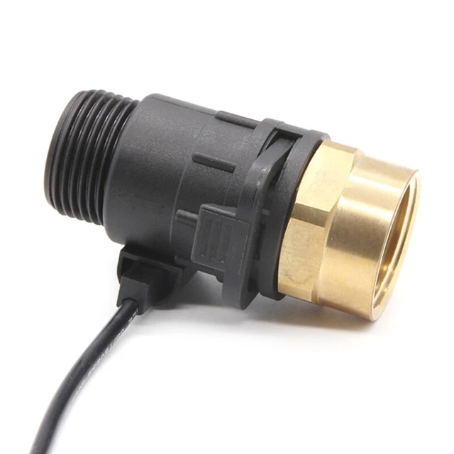Removable Liquid Water Flow Sensor Hall Effect  G1 1in  Switch Control