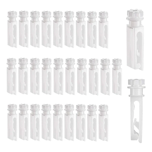 VáStago Ciego Vertical de 30 Piezas VáStagos Blancos de Repuesto para PersiU8