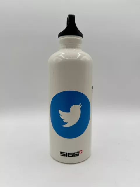 Rare Twitter Bottle - SIGG Aluminum White Traveler Bottle 0.6L - New! Fast Ship!