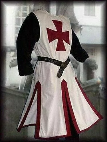 Mittelalter Kleid - Tempelritter Tunika Reenactment LARP Kostüm 3