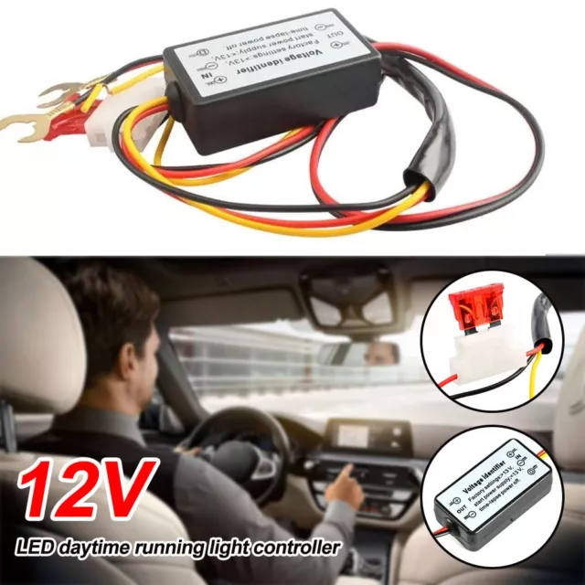 LED Daytime Running Light DRL Relay Harness Automatic Control On Off Module Box