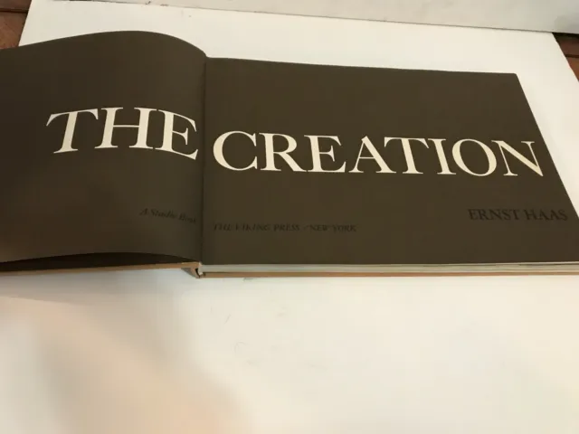 The Creation by Haas, Ernest Hardcover Very large Oversized Color Picture Book