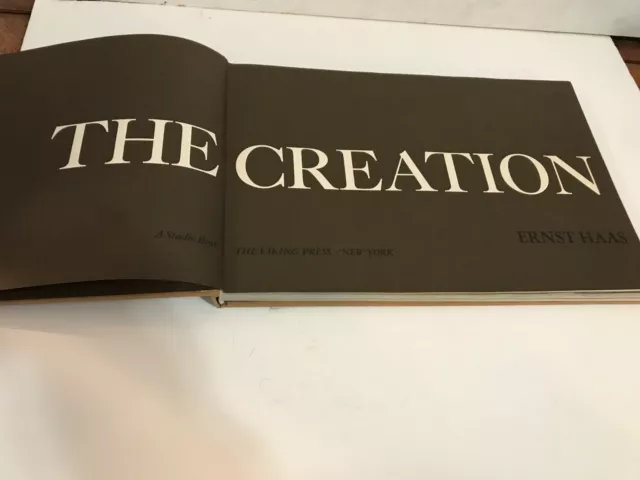 The Creation by Haas, Ernest Hardcover Very large Oversized Color Picture Book The Creation by Haas, Ernest Hardcover Very large Oversized Color Picture Book