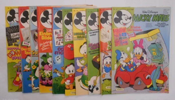 Micky Maus [Konvolut aus 19 Heften Jahrgang 1985] kein Reprint/Nachdruck. Disney