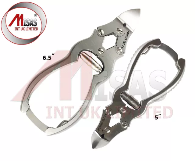 Cantilever Nail Cutter Clipper Nipper Heavy Duty Extra Thick Toe Nails 6" , 5"