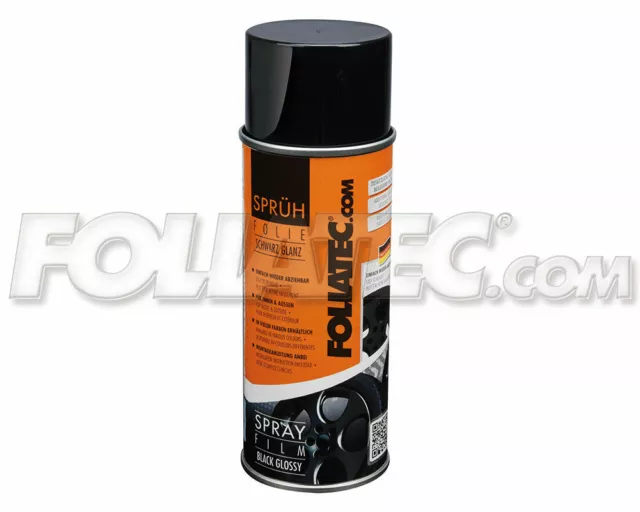 Foliatec Sprüh Folie schwarz glänzend, 1 Dose 400ml Flüssiggummi Felgen Dip