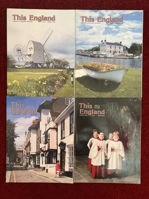 This England Magazine Bundle Year 1998 Spring Summer Autumn Winter  x4