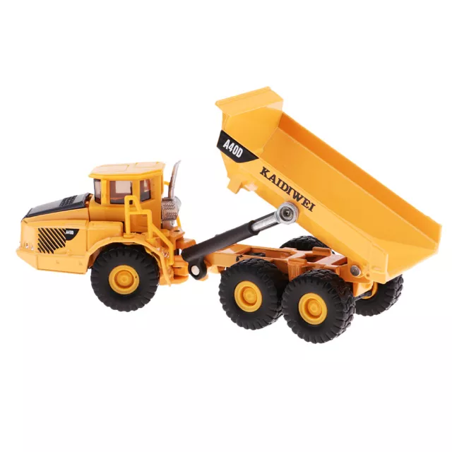 1:87 scale diecast mini dump truck construction vehicle model toy