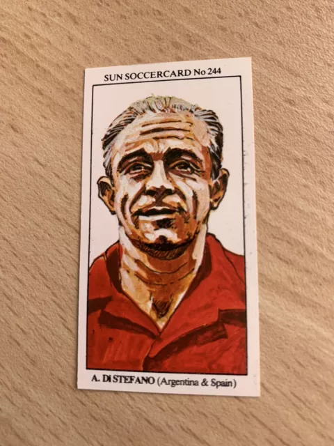 The Sun Soccercards 1978-79 - Alfredo Di Stefano - Argentina #244