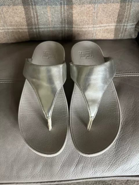Silver fitflops size 6 store