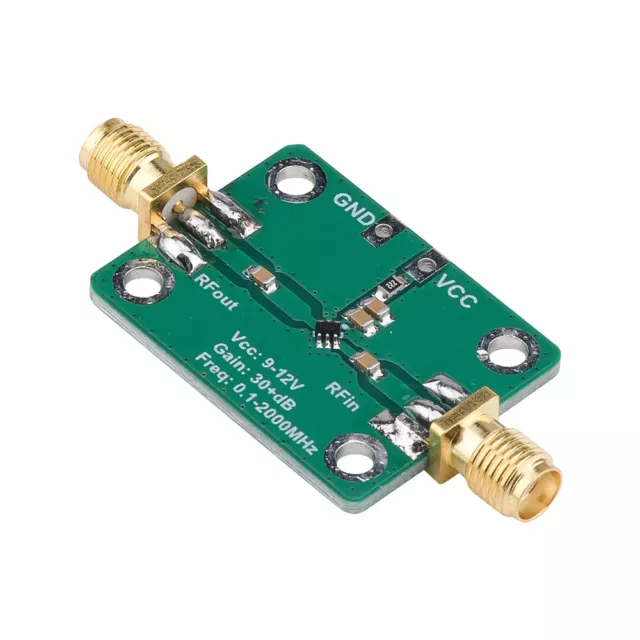RF Wideband Amplifier Low-noise LNA Broadband Module Gain 32dB 0.1-2000MH​z Amp