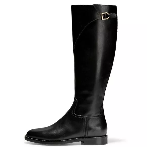 Cole Haan Harrington Knee High Riding Boot, Size 8B Black