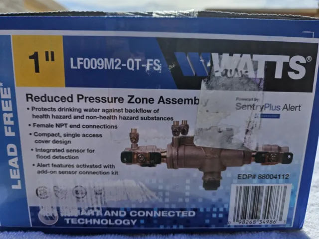 Watts 1"  LF009M2-QT-FS Reduced Pressure Zone Assembly