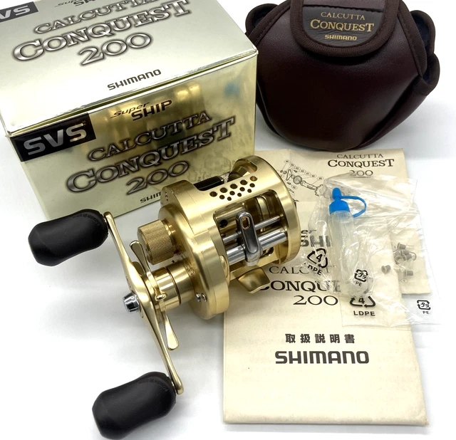 SHIMANO CALCUTTA CONQUEST 200DC Baitcasting reel USED C