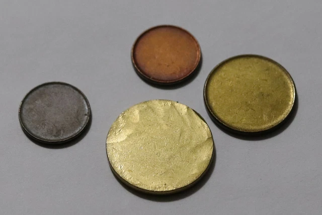 Error Coins Germany Federal Republic 4 Blank Discs B36 Rr15