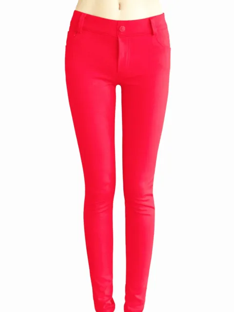 WOMENS SKINNY COLORFUL Jeggings Stretchy Sexy Pants Soft Leggings S-2XL  $9.99 - PicClick