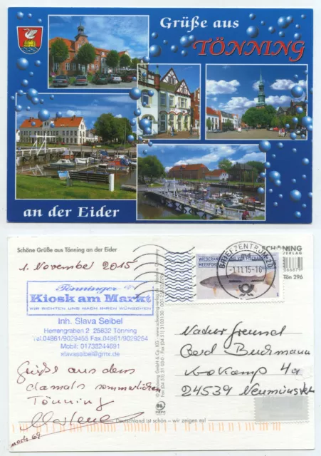 61219 - Greetings from Tönning an der Eider - Postcard, Run