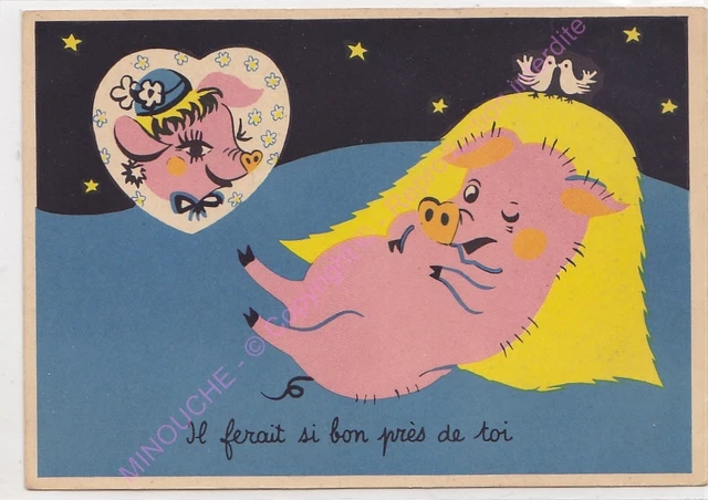 Cpsm Humor Illustrator Pig It Would Si Good Meadows Of Toi