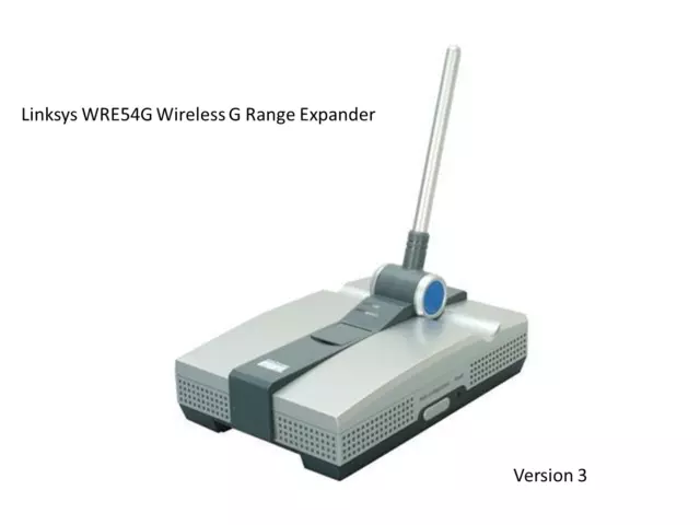 Linksys WRE54G Wireless G Range Expander, version 3