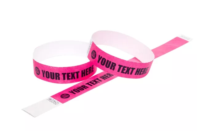 3/4" Custom Printed or Plain Paper Tyvek Wristbands Security,Events,Festivals