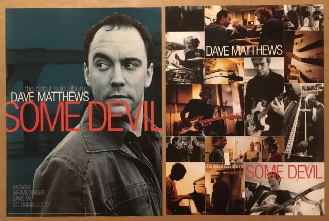 DAVE MATTHEWS Rare VINTAGE 2003 DOUBLE SIDED PROMO POSTER for Devil 18x24 MINT