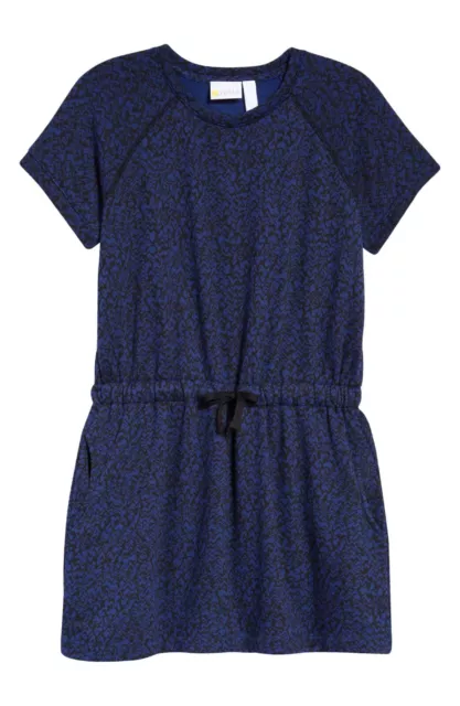 ZELLA GIRL Kids' Drop Waist Dress In Blue Twilight Size XL 14-16 relax fit