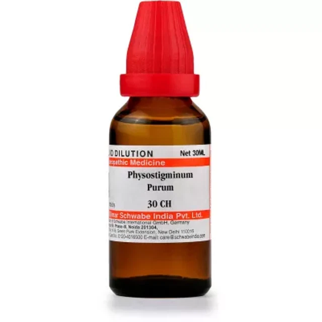 Willmar Schwabe India Physostigminum Purum (30 ml) 100% homeopático