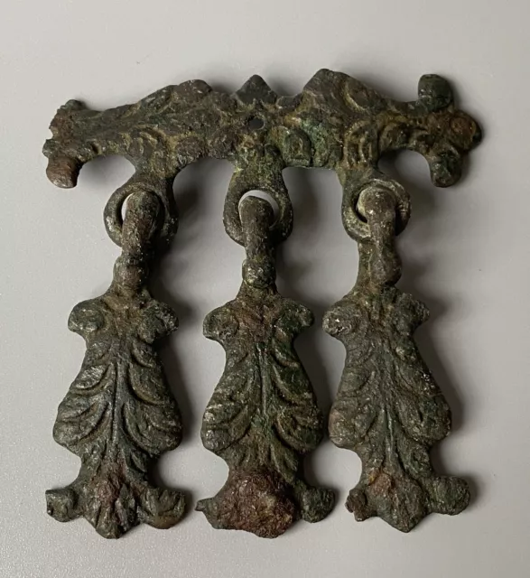 Lovely Post Medieval Sword Belt Bronze Fittings C. 16th- 17th Century A.D.