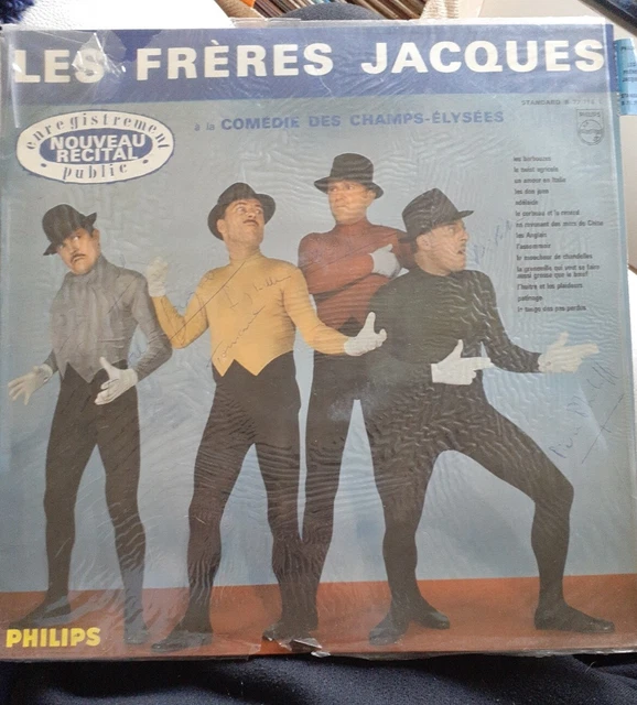 33 Tours  Les Freres Jacques  . Double Lp  Dedicace