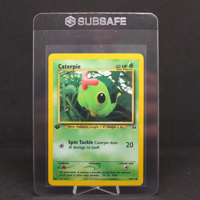 🔥 1st Edition Caterpie | Neo Discovery 53/75 | Moderately Played VG | WOTC 🔥