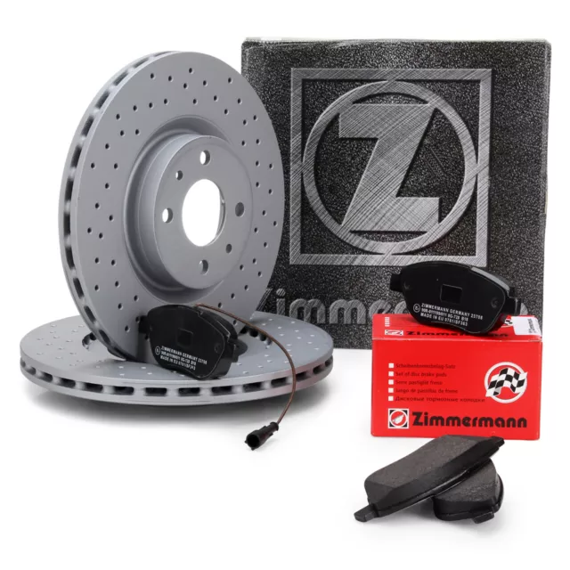 ZIMMERMANN Bremsscheiben Ø 284mm Beläge Wako für ABARTH 500 / C (595/695) vorne