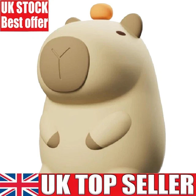 CAPYBARA NIGHT LIGHT Cute Touch Lamp 2 Gear Dimmable Bedside Lamp for