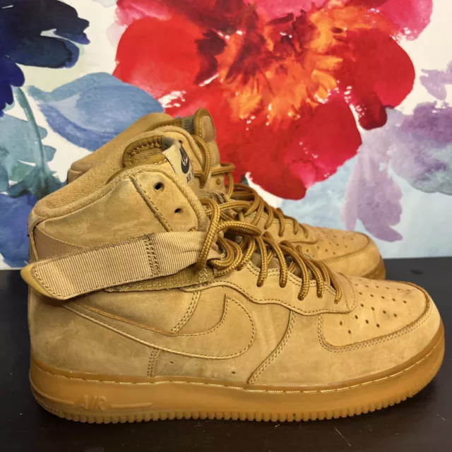 Nike AF1 Air Force 1 High LV8 Wheat Youth GS Size 6.5Y 807617-701 Kids Shoes